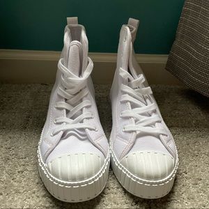 Nasty gal white canvas high tops